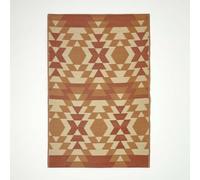 HOMESCAPES Tapis extérieur résistant Pluie et UV, Tapis de Jardin imperméable réversible Orange Anya, 180 x 270 cm, Intérieur extérieur terrasse Balcon