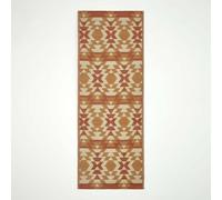 HOMESCAPES Tapis extérieur résistant Pluie et UV, Tapis de Jardin imperméable réversible Orange Anya, 75 x 200 cm, Intérieur extérieur terrasse Balcon