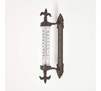 HOMESCAPES Thermomètre en Fonte pour fenêtre, thermomètre intérieur extérieur