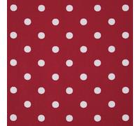 HOMESCAPES Tissu en coton à pois Rouge, Tissu au mètre 100x150 cm, Tissu d’ameublement pour décoration DIY Patchwork couture