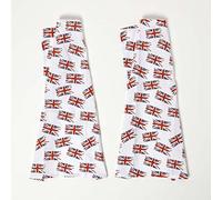 HOMESCAPES Torchons en Coton Union Jack, Lot de 2, Linge de Cuisine Multicolore