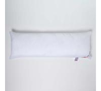HOMESCAPES Traversin en Microfibre, Coussin de Grossesse, Oreiller de Corps 145x40 cm avec taie de traversin en 100% Coton
