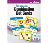 Homeschool Arithmetic Combination Dot Cards - Abeka Abeka K5 Kindergarten to 1st and 2nd Grade 1 and 2 Mathematics Addition Cards