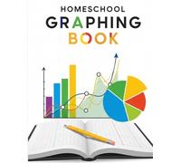 Homeschool Graphing Book - 8.5"x11" Grid Paper Notebook, 120 Pages of Graph Paper for Math, Science & Charts - Essential Homeschool Supply for Kids & Teens