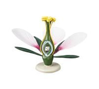 Homeschool Modèle d'anatomie florale avec motif de fleur de pêcher amovible, centre coupé élargi, base de table pour démonstration en salle de classe, modèle d'anatomie de fleur de pêcher