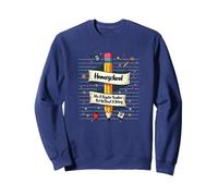 Homeschool Mom: Enseignant sans salaire Éducation drôle Sweatshirt, Unisexe pour Adultes, Bleu Marine, S