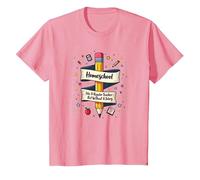 Homeschool Mom: Enseignant sans salaire Éducation drôle T-Shirt, Enfant, Rose, 8 Ans
