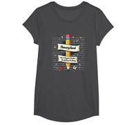 Homeschool Mom: Enseignant sans salaire Éducation drôle T-Shirt, Fille, Chiné Foncé, S