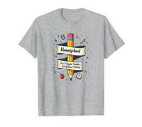 Homeschool Mom: Enseignant sans salaire Éducation drôle T-Shirt, Homme, Gris Chiné, XL