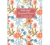 Homeschool Planner 2026-2027 for Multiple Kids: Weekly & Monthly Lesson Planning from July 2026 to June 2027, Record Book for Teaching Students, Floral Design, Large Size 8.5x11