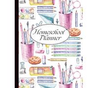 Homeschool Planner: Undated Weekly & Monthly Lesson Planning & Record Book for Homeschooling Multiple Kids