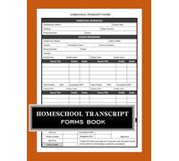 Homeschool Transcript Forms Book: Professional High School Academic Record Keeper for Homeschool Families, GPA Tracking, Credits, Graduation Planning, ... | Record Student Academic Accomplishments