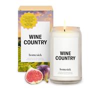 Homesick Bougie parfumée de qualité supérieure, pays du vin - Senteurs de vigne, santal, muguet, 400 g, combustion de 60 à 80 heures, cadeau, bougie en mélange de soja, décoration d'intérieur, bougie