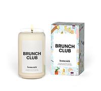 Homesick Brunch Club Bougie parfumée de qualité supérieure - Parfums de jus de grenade, baies sauvages, prosecco, 400 ml, combustion de 60 à 80 heures, cadeau, bougie en mélange de soja, décoration