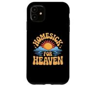 Homesick for Heaven Funny Groovy Hippie God Meme Coque pour iPhone 11