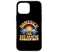 Homesick for Heaven Funny Groovy Hippie God Meme Coque pour iPhone 16 Pro Max