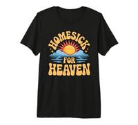 Homesick for Heaven Funny Groovy Hippie God Meme T-Shirt Haut de Gamme