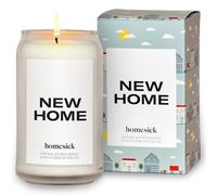 Homesick New Home Bougie parfumée de qualité supérieure - Senteurs de jasmin, bois de cèdre, 400 g, combustion de 60 à 80 heures, mélange de soja naturel, décoration d'intérieur, bougie