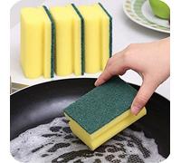 HOMESmith Lot de 10 éponges absorbantes pour Vaisselle de Cuisine, Mousse Jaune et Vert