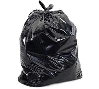 HOMESmith Lot de 50 sacs poubelle écologiques très résistants - Sacs poubelle noirs extra larges - Sacs poubelle résistants aux fuites - 85 litres