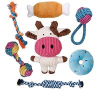 HOMESOFT LOT 7 Jouets INTERACTIFS pour Chiots ET Petits Chiens, Lancer, Tirer et Macher. Vendeur Français et Stock en France