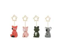 HomeSoGood Lot de 4 supports de notes Kawaii en forme d'animal - Cadeau d'anniversaire