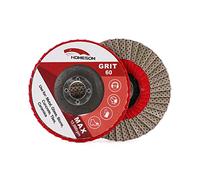 HOMESOM 4 "disque de lambeau de meule diamantée, meuleuse d'angle 100mm disque de ponçage pierre métal plastique outil abrasif grain 60