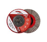 HOMESOM 4 "disque de lambeau de meule diamantée, meuleuse d'angle 100mm disque de ponçage pierre métal plastique outil abrasif grain 200