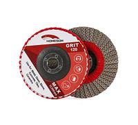 HOMESOM 4 "disque de lambeau de meule diamantée, meuleuse d'angle 100mm disque de ponçage pierre métal plastique outil abrasif grain 120