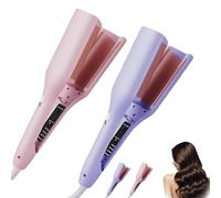 Homessencials Hair Styling Tool, French Curls Iron, Negative Ionic Technology, Adjustable Temperatures for Quickly Creating Smooth Wave (2Pcs*Mix)