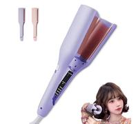 Homessencials Hair Styling Tool, Hair Styling Tool With Negative,Adjustable Temperatures for Quickly Creating Smooth Waves, for Travel & Home (Purple)