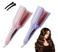 Homessencials Hair Styling Tool with Negative Ionic Technology, 3D Curling Iron, 4 Gears Double-Sided Heating, Create Frizz-Free French Curls Effortlessly Curling Irons (MIX)