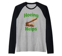 Homesteading Therapy Land is My Therapy Cadeau autosuffisant Manche Raglan