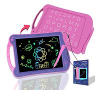 HOMESTEC AstroDraw Jouet Tablette Dessin LCD Enfant de 2 3 4 5 6 Ans, Filles 1ères Écriture Jouet,Cadeau Fille Anniversaire Noël (Violet/Rose)