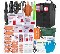 Homestockplus Kit de premiers secours avec garrot, équipement de survie tactique extérieur, trousse de premiers soins, système de ressorts de qualité militaire pour camping-car, voyage, chasse