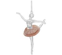 Homestreet Belle décoration de sapin de Noël en forme de danseuse de ballet à paillettes dans de nombreuses couleurs (or rose)
