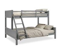 Homestyle4u Lit superposé 2525 – 90×200 et 140×200 cm – Gris