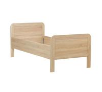 HomeStyle4U - 4251285384484 - Lit confortable 90x200 Hauteur réglable naturel