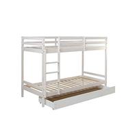 Lits Superposs Simple Blancs 90x200cm Avec Tiroir De Rangement
