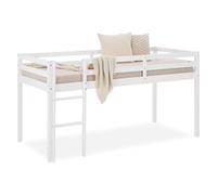 Lit mi-hauteur - HOMESTYLE4U - Blanc - 90x200cm - Bois - Panneaux de particules