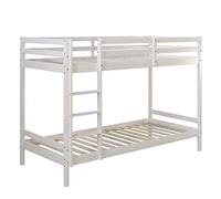 Homestyle4u Lit pour Enfant en pin Massif de 90 cm - Blanc - Taille Unique
