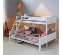 Homestyle4u Lit Superposé 90x200 et 140x200-2 Matelas