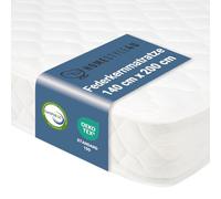 Homestyle4u Matelas 140 x 200 cm H3 à ressorts Bonnell, matelas à ressorts avec housse en tissu blanc | Article 3135