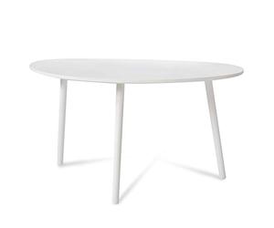Homestyle4u Table Basse Blanche en Bois de Pin