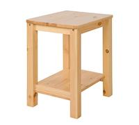 Homestyle4u Table d'appoint en Bois Naturel pour Chambre à Coucher, Table Basse, Salon