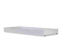 Homestyle4u Tiroir de Lit Rangement avec roulettes Bois Blanc