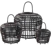 HOMESTYLING Abat-jour bambou HOMESTYLING noir 60 cm KO-J11301620L