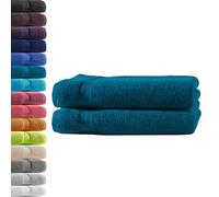 Hometex Premium Textiles 2X Serviette de Douche | Essence | 100% Coton éponge | ÖKO-TEX Standard | Qualité supérieure 500 g/m²