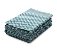 Hometex Premium Textiles Lot de 10 torchons torsadés - Qualité extra épaisse - 220 g/m² - 100 % coton très absorbant - Certifié Öko-Tex 100 Standard - Bleu pétrole - 50 x 70 cm