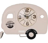 Hometime horloge de cheminée en métal - Caravan WD2099 (taille unique) (Blanc)